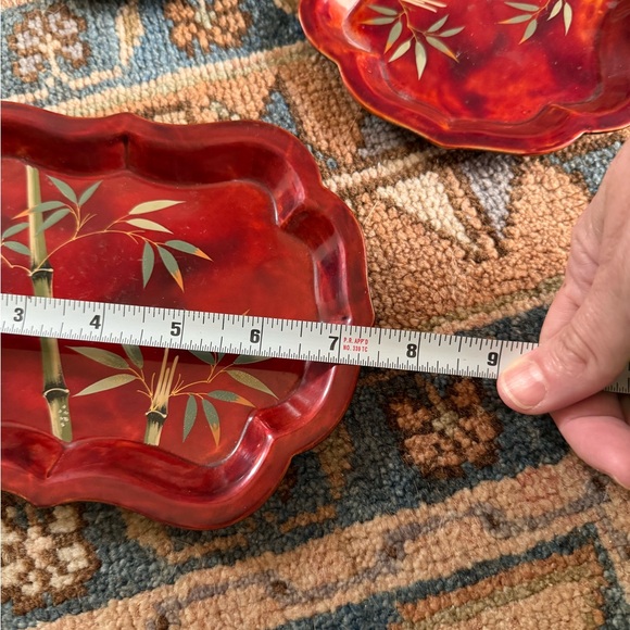 Set of 5 vintage laquerware/enamelware Maruni Japan - Picture 3 of 6